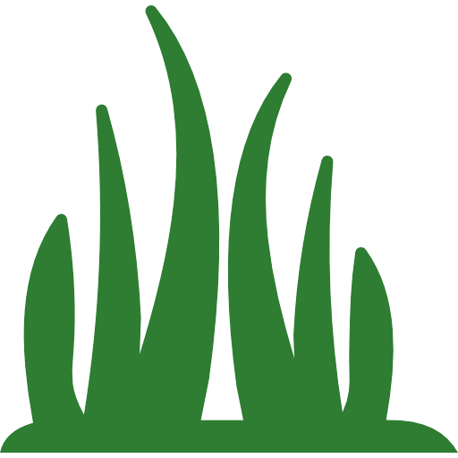 Garden grass solid icon green