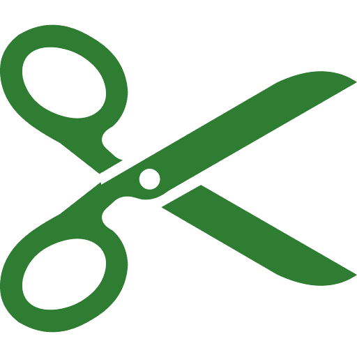 Scissors icon green